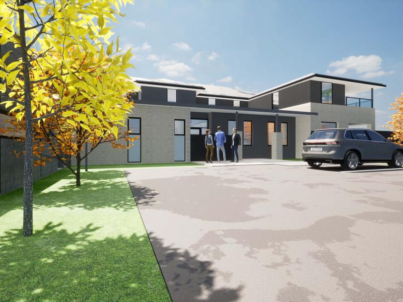 Front of new home